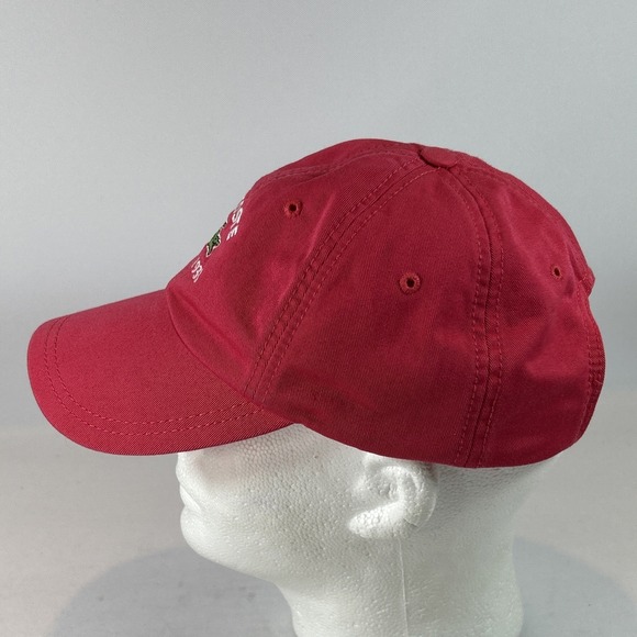 Vintage Lacoste Hat Cap Strap Back Adjustable Red Buckle Alligator Logo Strap - Picture 7 of 10